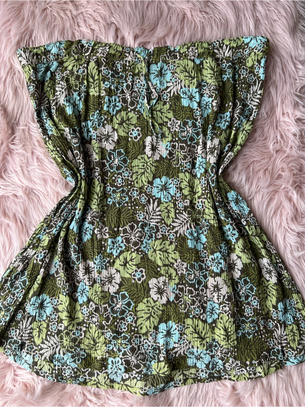 Jaclyn Smith Olive Green Hibiscus Flower Midi Skirt 100% Rayon Plus Size
